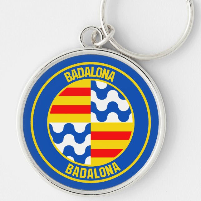 Badalona RundEmblem Schlüsselanhänger (Vorne)