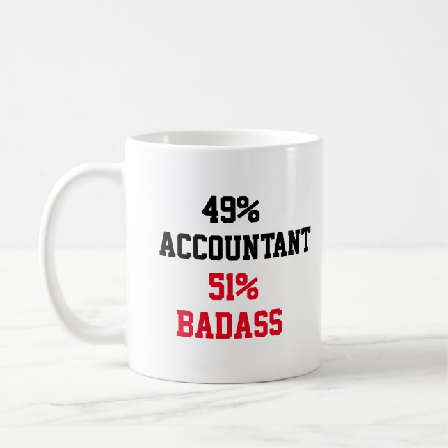 Badass Accountant Kaffeetasse (Links)