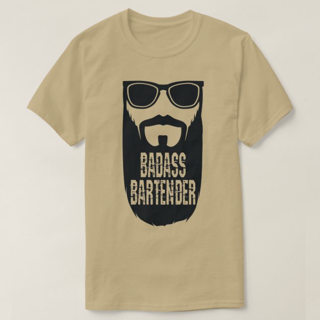Badass Barkeeper vxl T-Shirt (Design vorne)