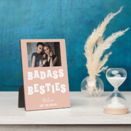 Badass Besties Funny Bridesmaid Gefallen Fotoplatte
