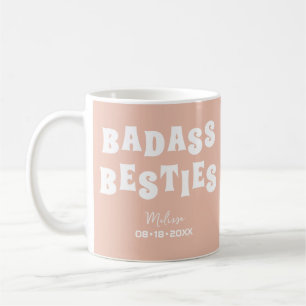 Badass Besties Funny Bridesmaid Gefallen Kaffeetasse