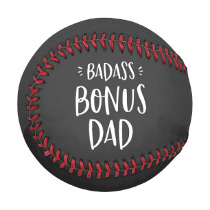 Badass Bonus Vater Cool Stepdad Geschenk für Stepf Baseball