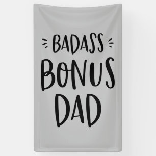 Badass Bonus Vater Stepfather Geschenk für den Vat Banner