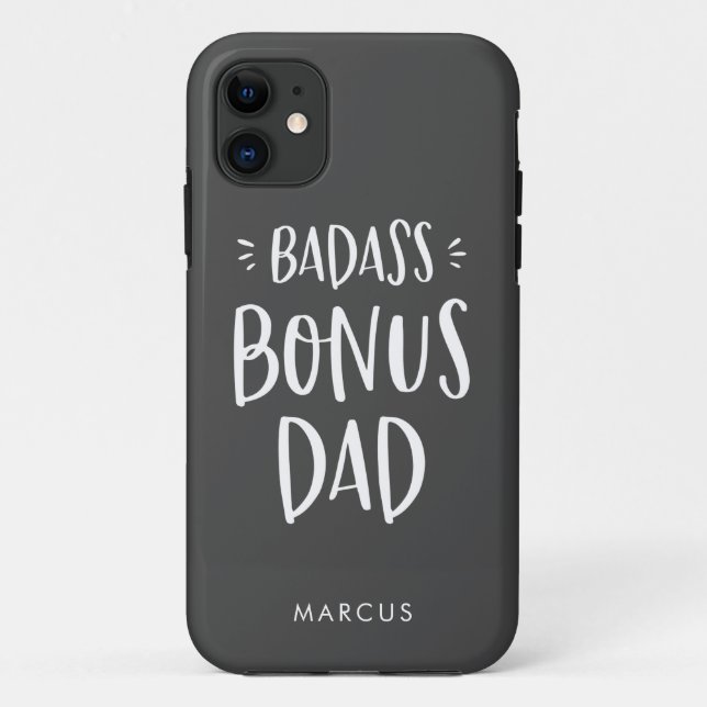 Badass Bonus Vater Stepfather Personalisiert Stepd Case-Mate iPhone Hülle (Rückseite)