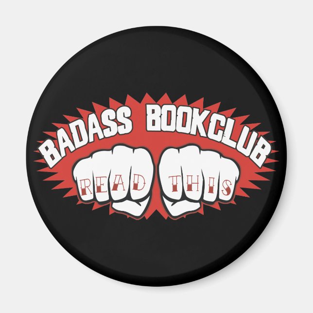 Badass Bookclub Magnet (Vorne)