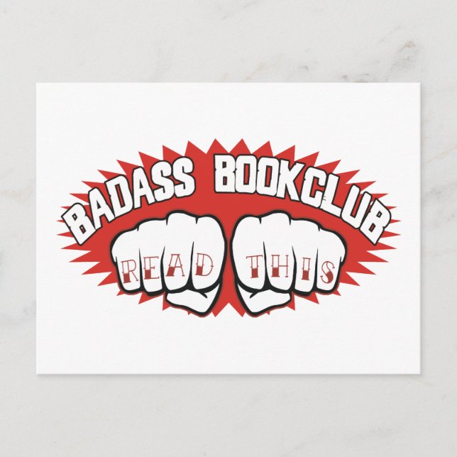 Badass Bookclub Postkarte (Vorderseite)