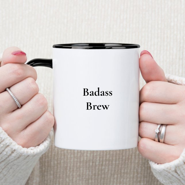 Badass Brew Funny Zitat Tasse (Von Creator hochgeladen)
