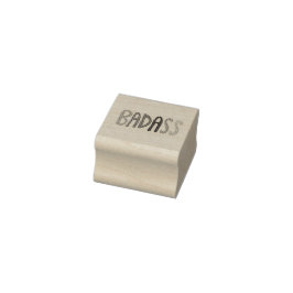 BADASS Bunte Lustige Lettering Gummistempel