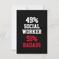 Badass Card der Sozialarbeiter