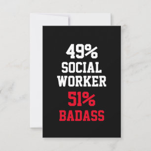 Badass Card der Sozialarbeiter Karte