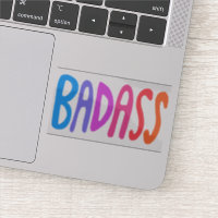 BADASS-farbige Fun Letters
