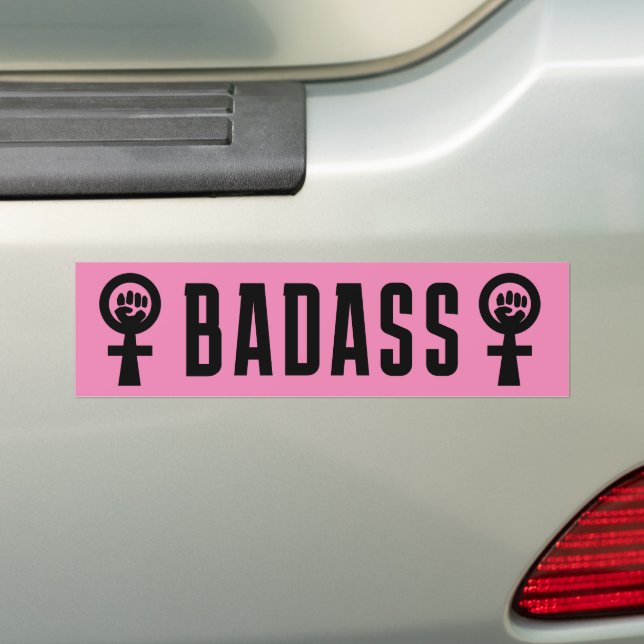 Badass Feminist Autoaufkleber (Auf Auto)