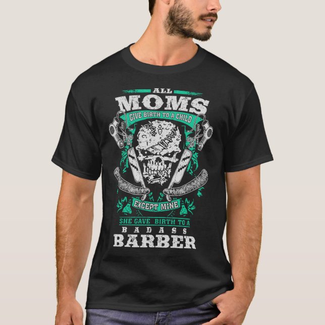 Badass Friseur-T - Shirt (Vorderseite)