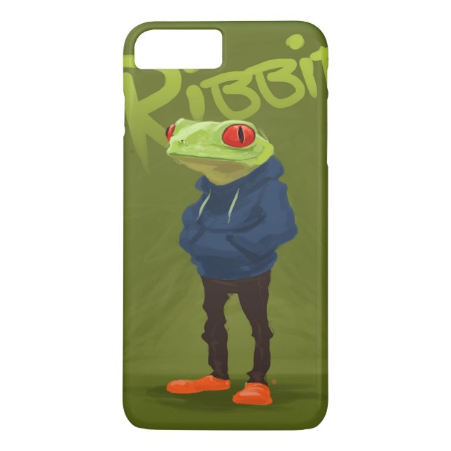 Badass Frosch Ribbit Case-Mate iPhone Hülle (Rückseite)