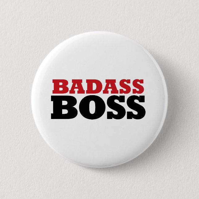 Badass Funny Boss Button (Vorderseite)