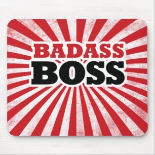 Badass Funny Boss Mousepad