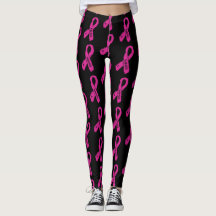 Badass/gerissene Schleife...Brustkrebs-Leggings