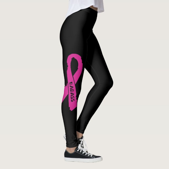 Badass/heftiger Band… Brustkrebs Leggings (Rechts)