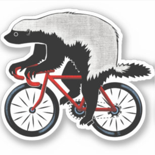 Badass Honey Badger Biker Aufkleber