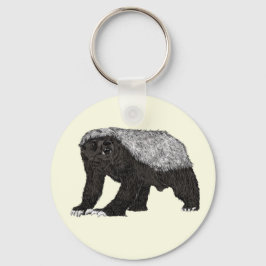 Badass Honey Badger Fearless Attitude Schlüsselanhänger