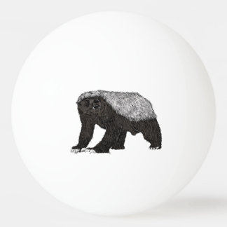 Badass Honey Badger Fearless Attitude Tischtennisball