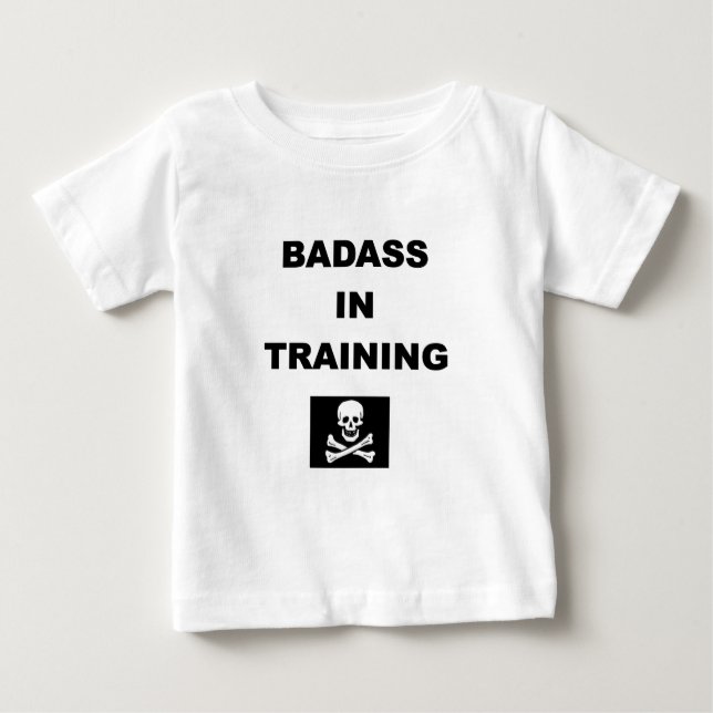badass im Trainingskind Baby T-shirt (Vorderseite)