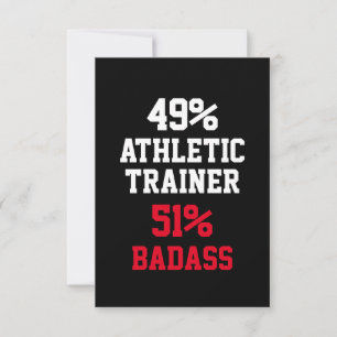 Badass-Karte für Sporttrainer Karte