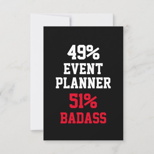 Badass-Karte für Veranstaltungen Karte (Vorderseite)