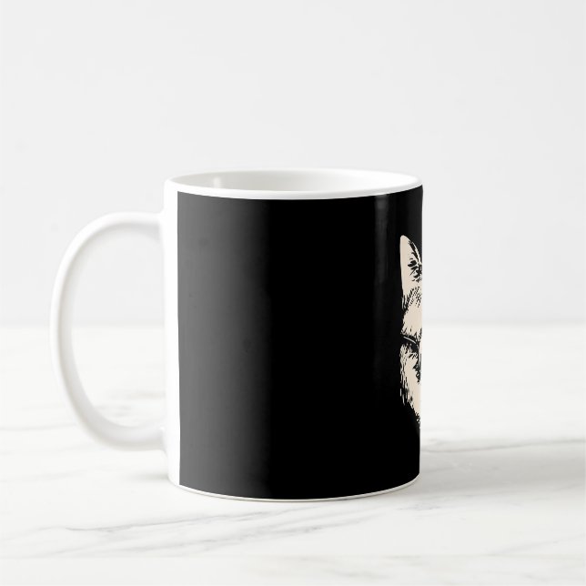 Badass-Katze mit Sonnenbrille-Katze Kaffeetasse (Links)