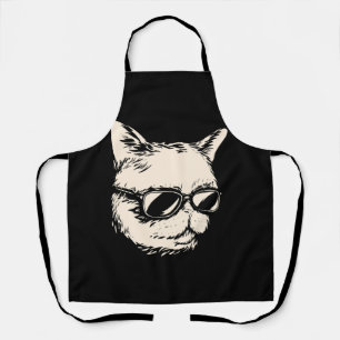 Badass-Katze mit Sonnenbrille-Katze Schürze