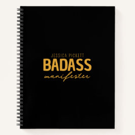 Badass Maniwären Black & Gold, Attraktionsgesetz Notizbuch
