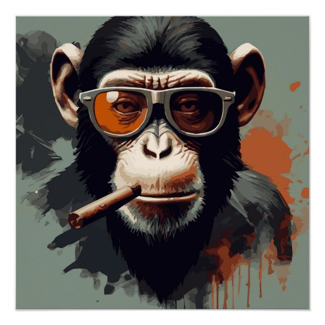 Badass Monkey Poster (Vorderseite)