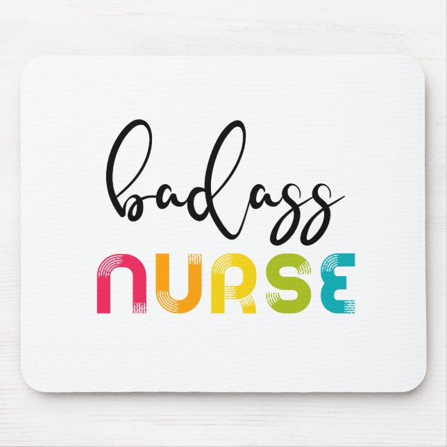 Badass Nurse Mousepad (Vorne)