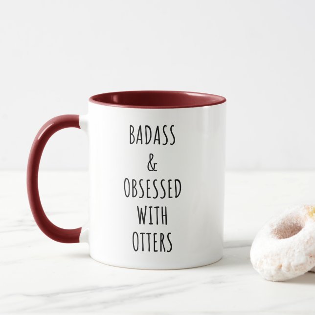 Badass und Badass, besessen von Ottern Tasse (Mit Donut)