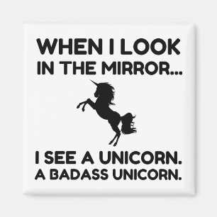 BADASS UNICORN MAGNET