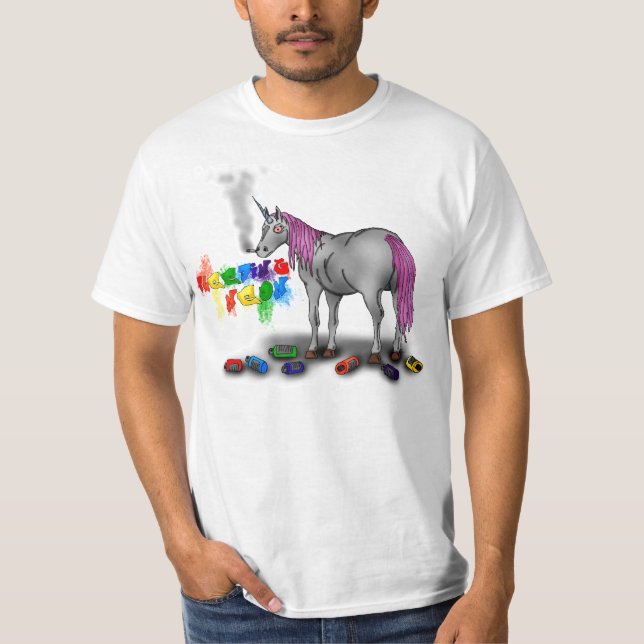 Badass Unicorn-T - Shirt (Vorderseite)