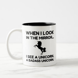 BADASS UNICORN ZWEIFARBIGE TASSE