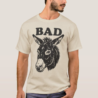 Badass-Vater Lustiger Esel Tier Wortspiel T-Shirt