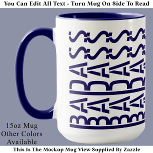 BADASS Verborgene Botschaft Moderne Trend-Typograf Tasse