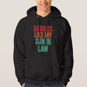 Badass wie mein Sohn im Jura Funny Vathday Family Hoodie