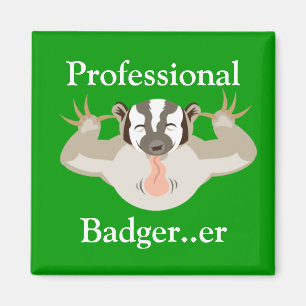 Badating Badger_Beruflich Badger ...er Magnet