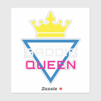 Baddie Queen Krone Y2K Aufkleber