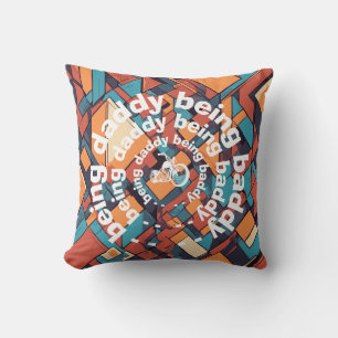 Baddy Daddy Chopper, geometrisches Rebellendesign Kissen