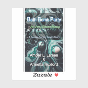 Badebomben-Party-Cover-Aufkleber Aufkleber