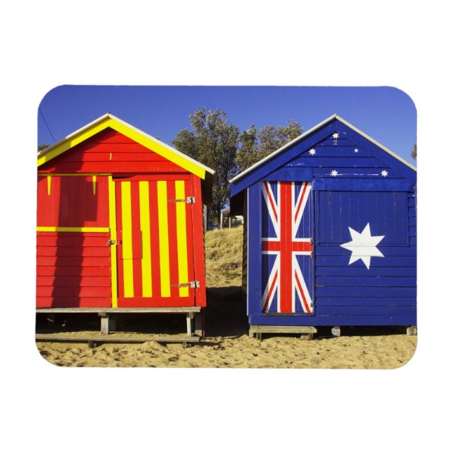 Badeboxen, Middle Brighton Beach, Port 2 Magnet (Horizontal)