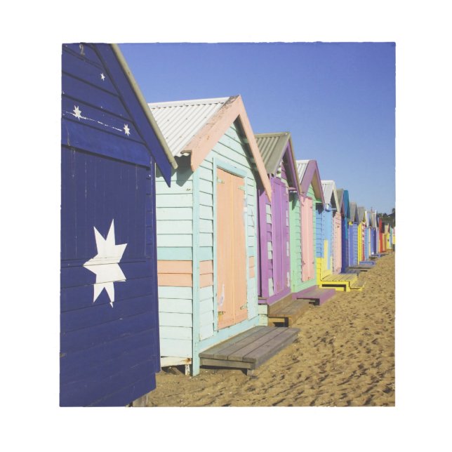 Badeboxen, Middle Brighton Beach, Port Notizblock (Vorderseite)