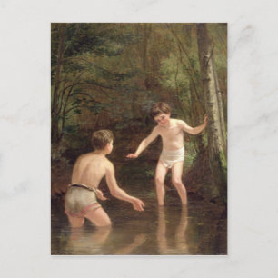 Badeboys, 1873 postkarte