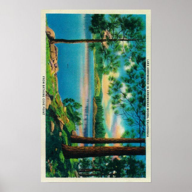 Badebucht am Arrowhad-See Poster (Vorne)