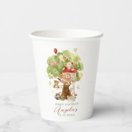 Badefarbe Woodland Party Babydusche Pappbecher