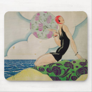 Badegast, c.1925 mousepad